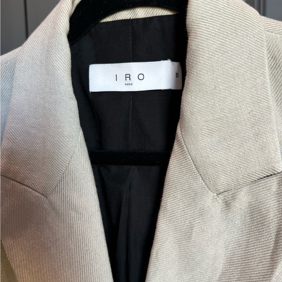 IRO Clia Double-breasted cotton/linen/flax blazer - Picture 4 of 6